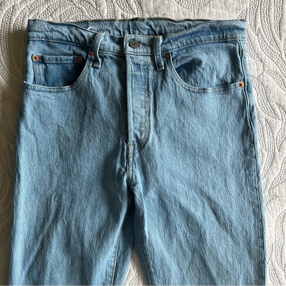 Levi's - 501 Crop Jeans - Samba Blues - Blue - Picture 4 of 11